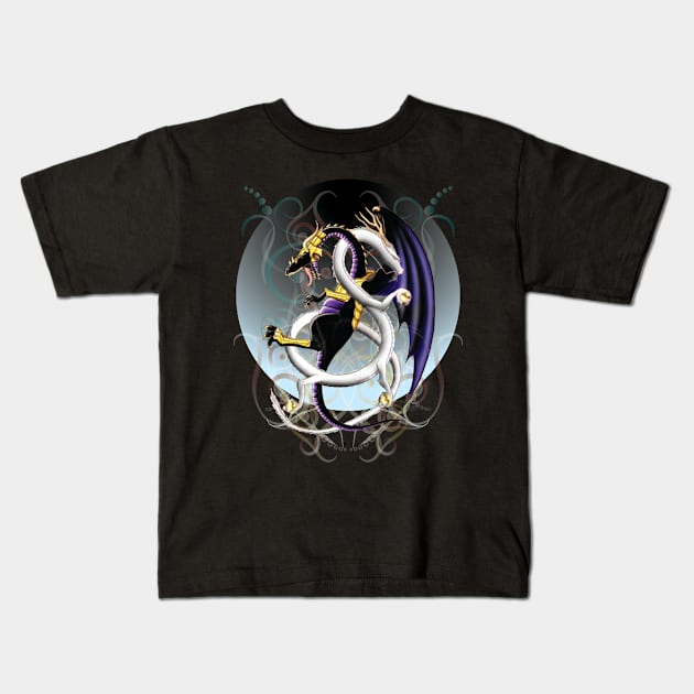 balance dragons Kids T-Shirt by tecnotequila